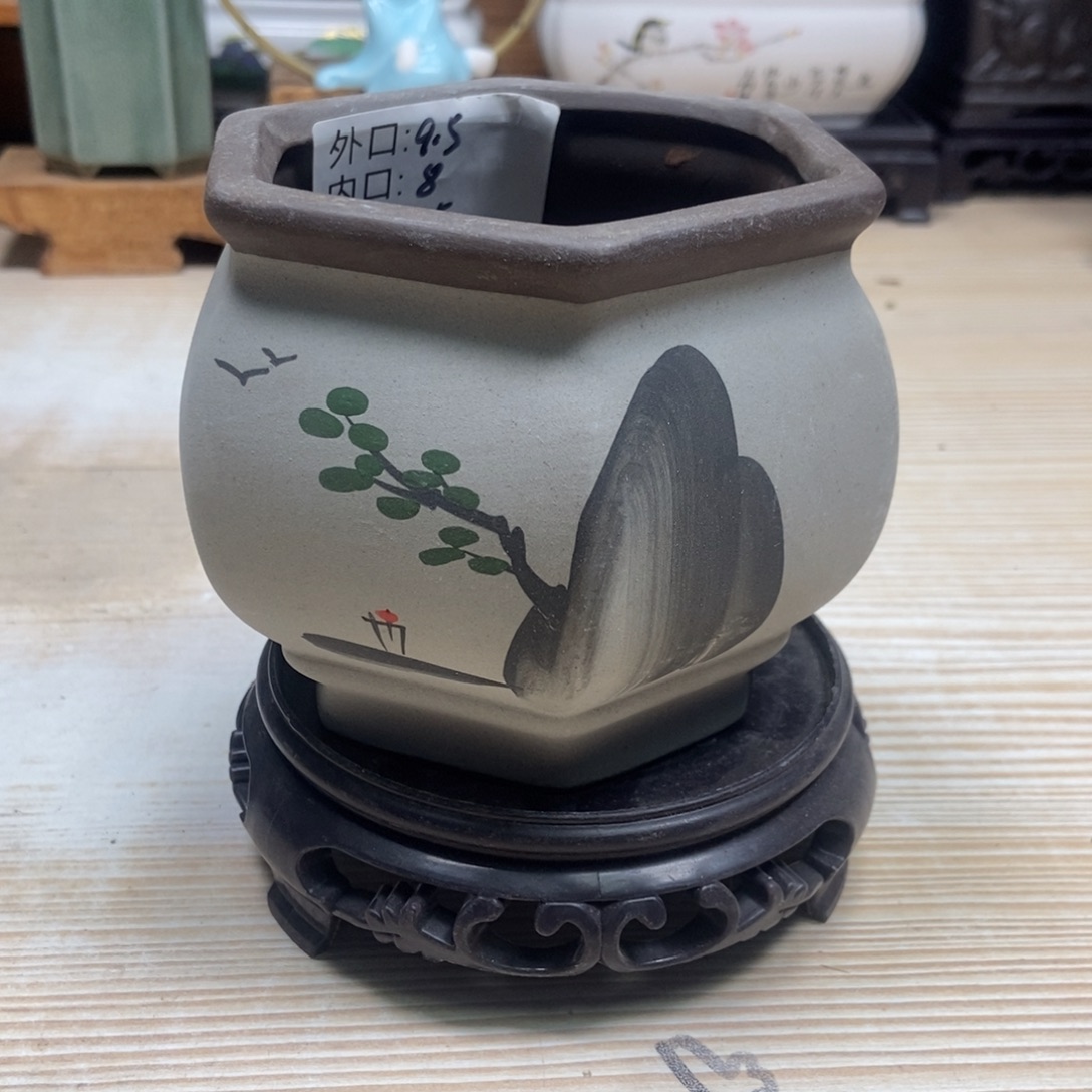 瓷片陶瓷花盆陶瓷艺术