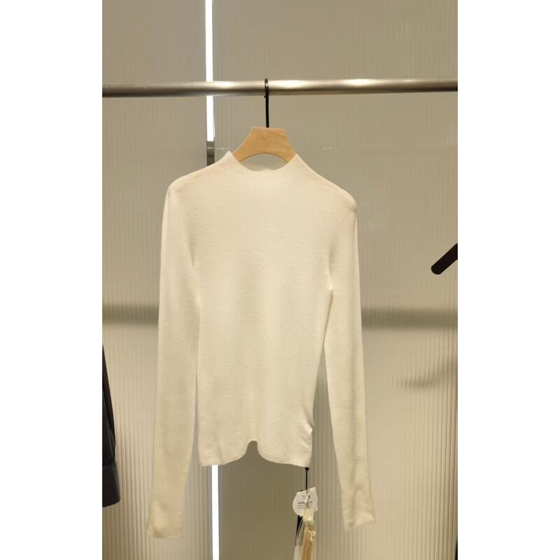 艾家商场同款2025秋冬新款打底半高领羊毛针织衫女AB804017