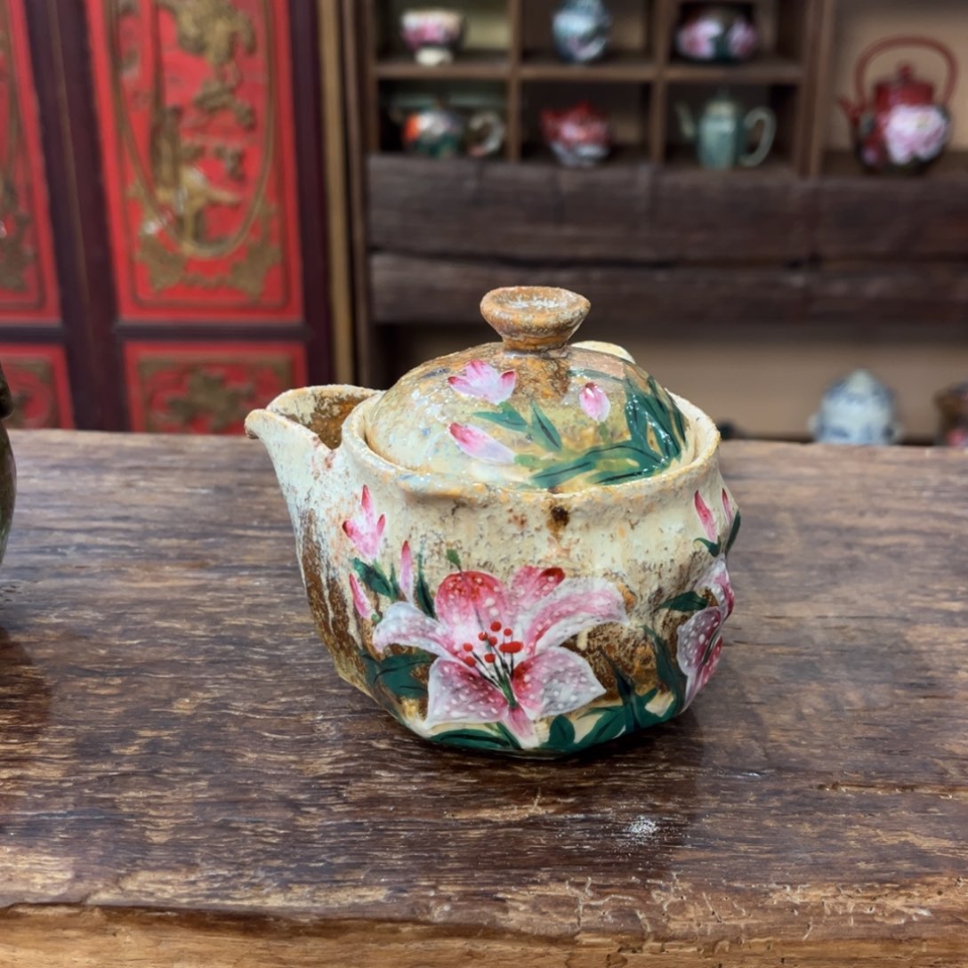 柴烧手工手绘陶瓷