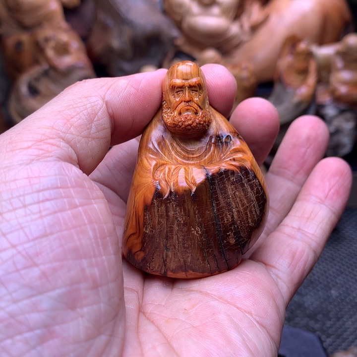 柏木（崖柏）崖柏陈化料手把件