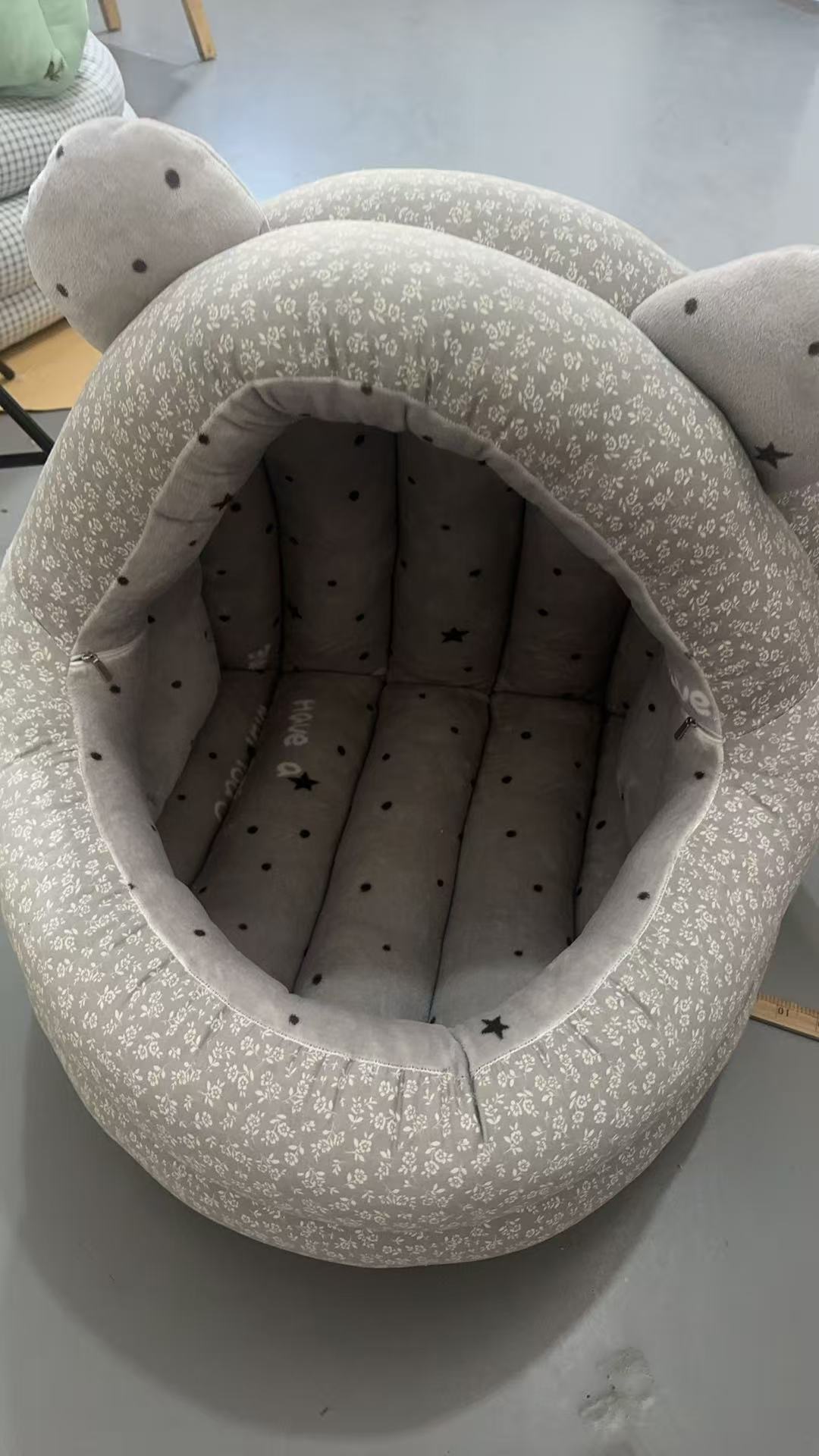 双面料四季通用加厚保暖半封闭小熊房子猫狗窝