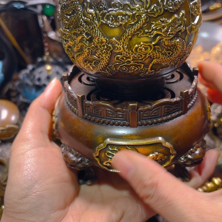 铜器摆件收收藏藏