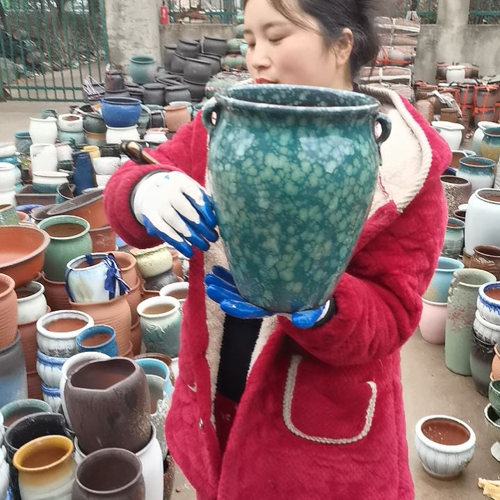 红陶口20高27瑕疵底裂