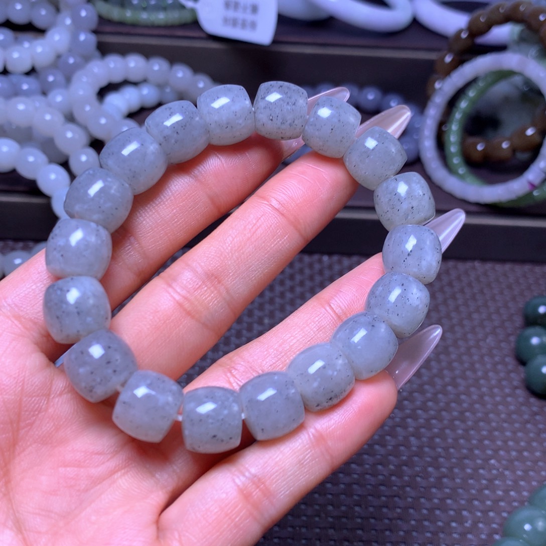 和田玉未镶嵌手串卡12