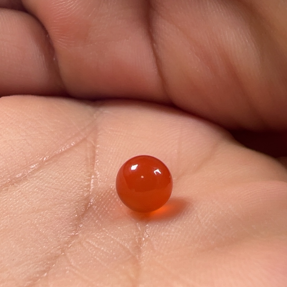 南红玛瑙圆珠7.4未镶嵌