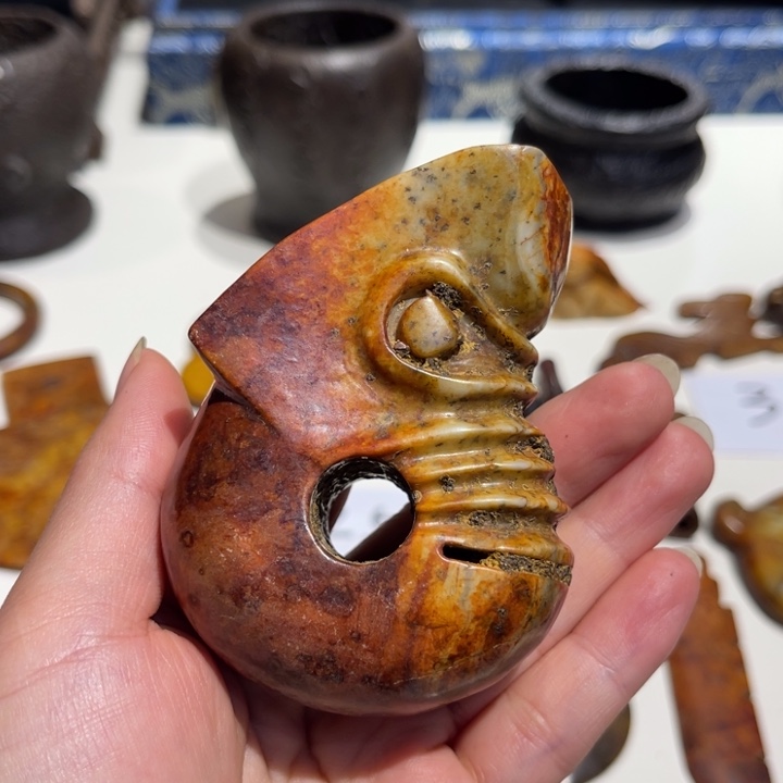 长***弓石材奇石摆件家居摆件