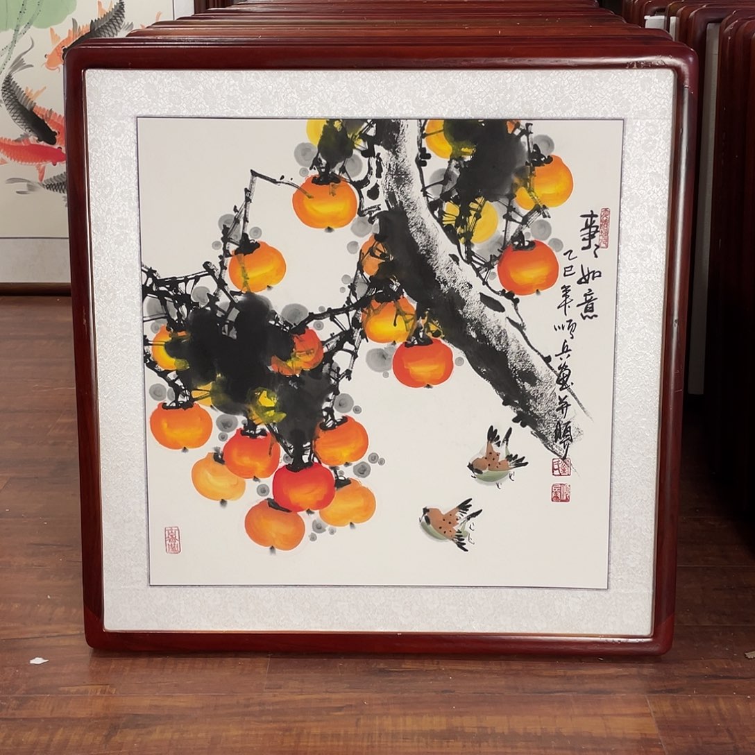 国画带框尺寸63*63厘米