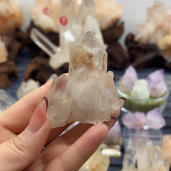 z***z银S925镶嵌珠宝半成品水晶