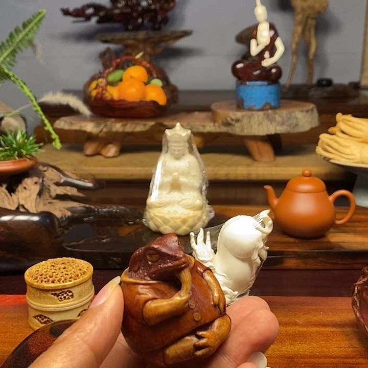 舞***号黄杨木茶周边器物茶宠