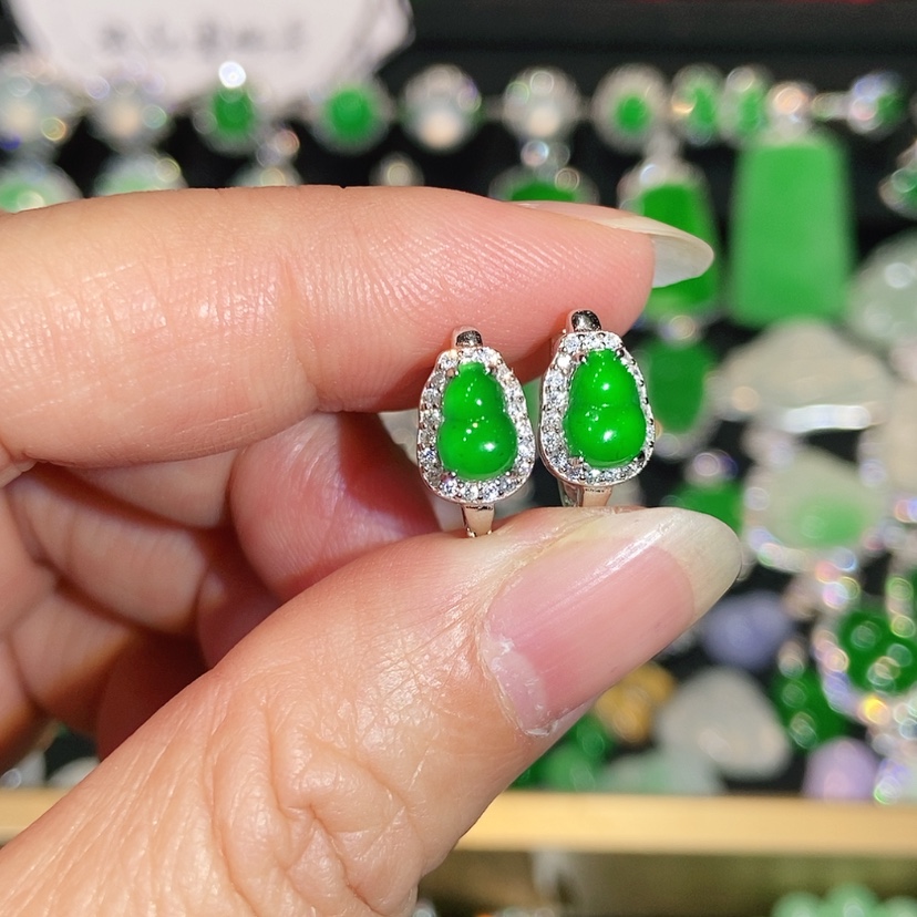 【闪购商品】未镶嵌翡翠耳饰天然翡翠