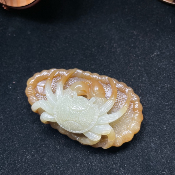 天然和田玉了手把件挂件