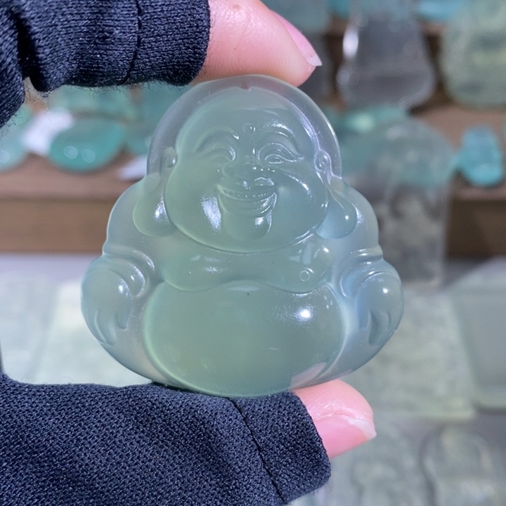 岫玉车挂件未镶嵌吊坠