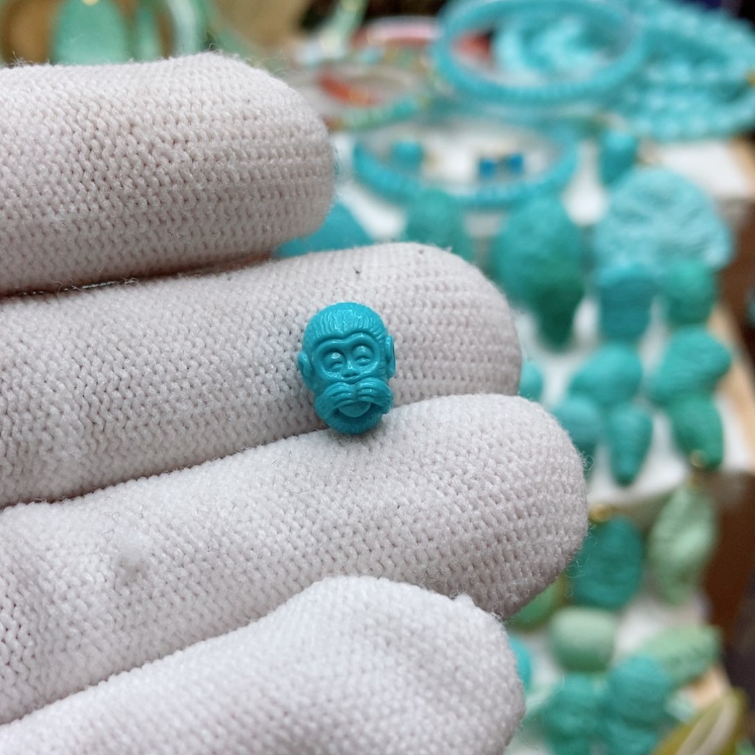 绿松石珠子未镶嵌