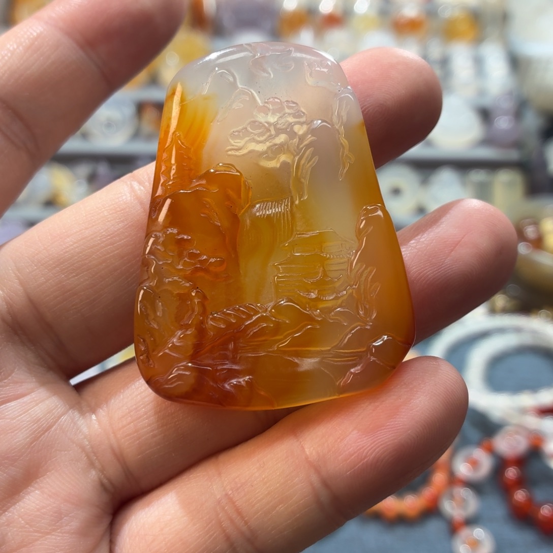 玛瑙/玉髓未镶嵌吊坠(不含链)