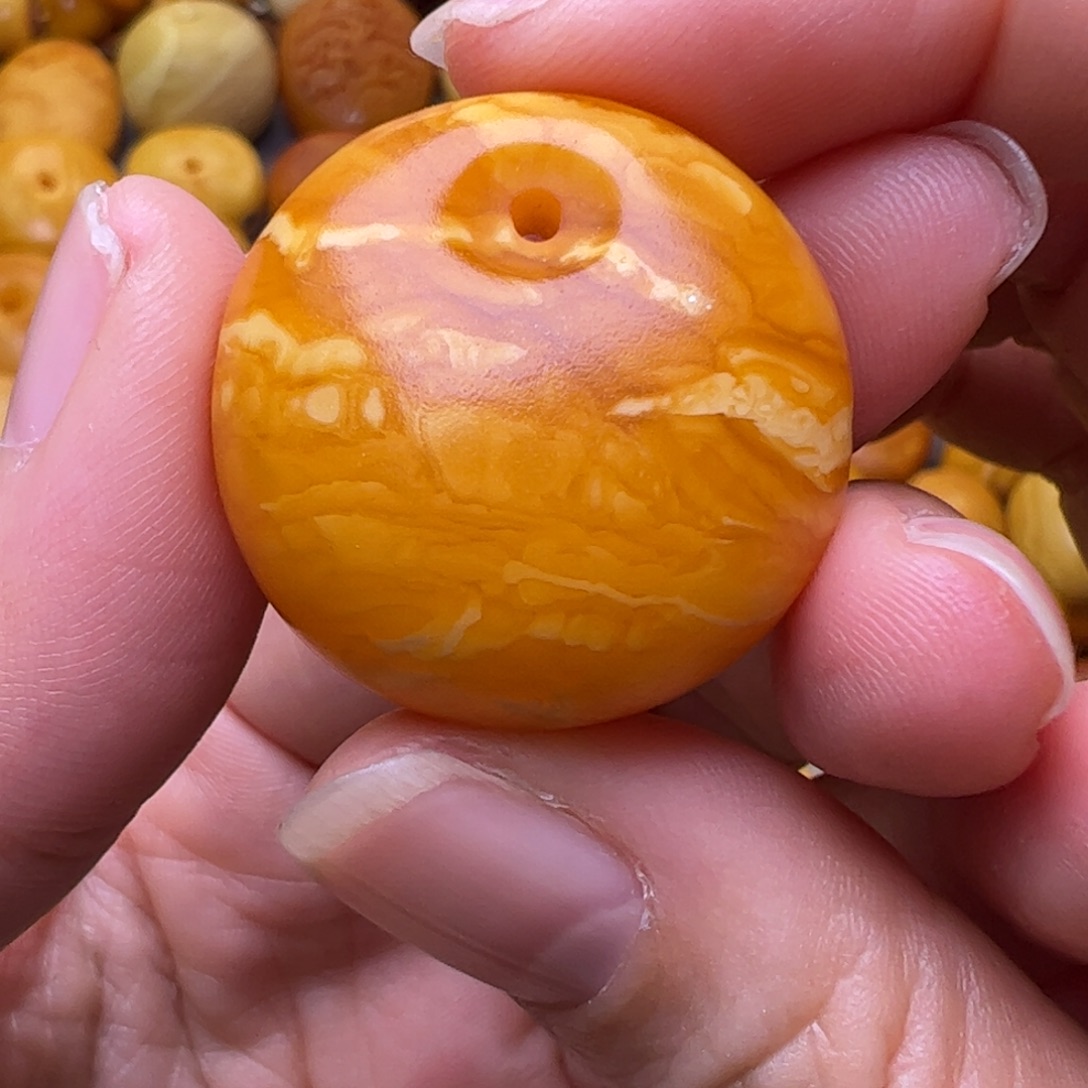 蜜蜡未镶嵌珠宝奇石公主扣