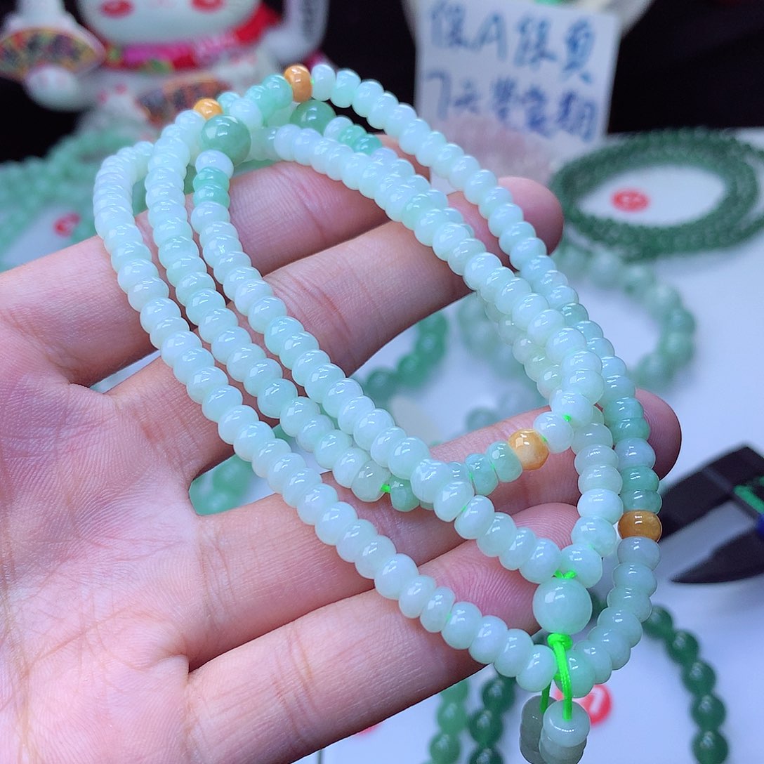 翡翠毛衣链未镶嵌