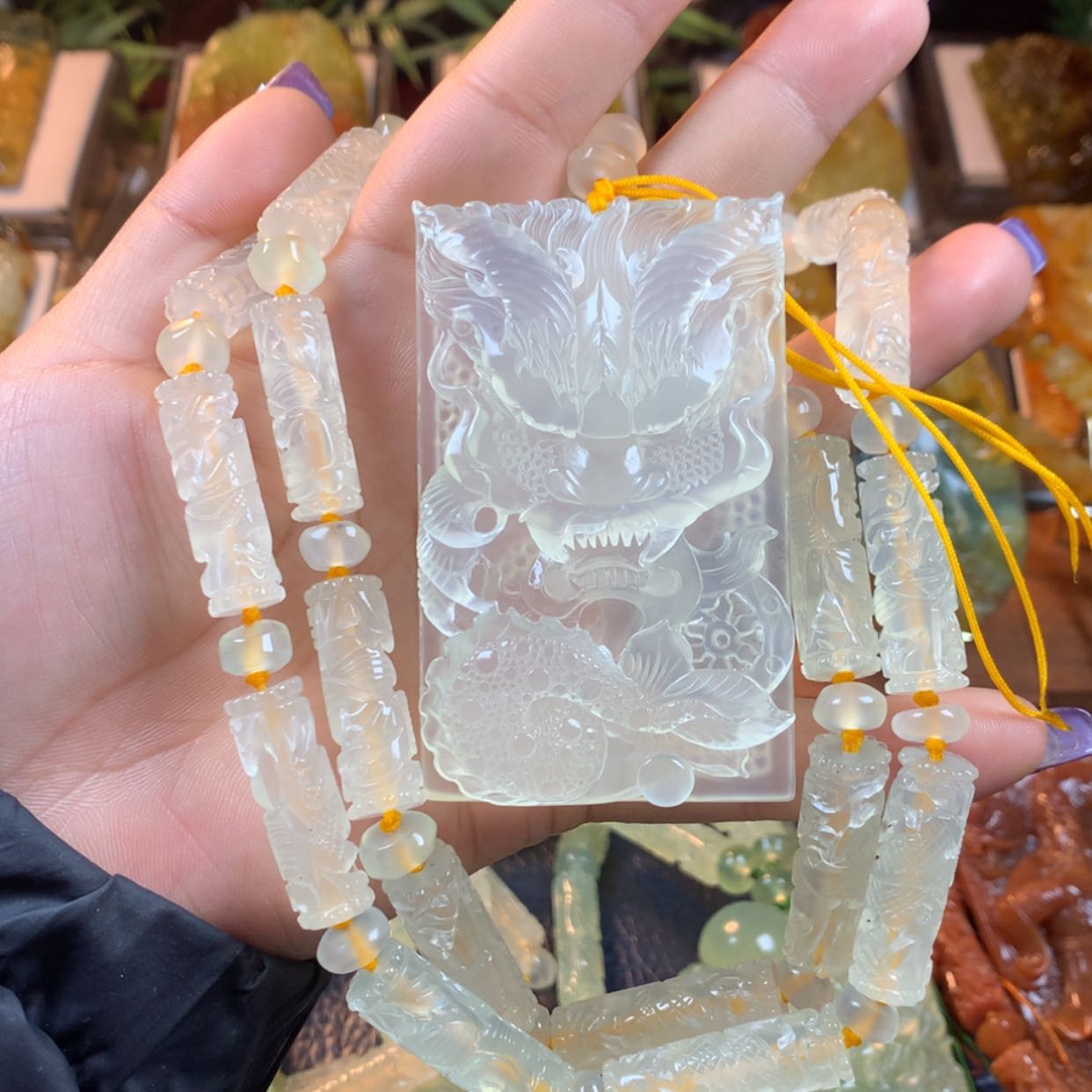 【闪购商品】蛇纹石玉颈饰未镶嵌