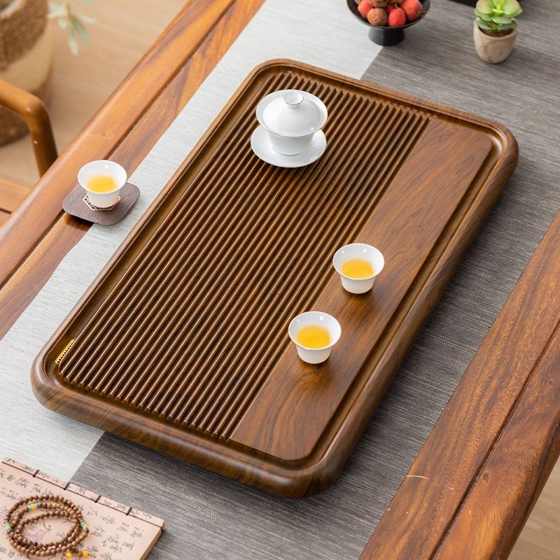 整块实木茶盘大号办公室高档干泡茶台家用茶具套装简易电木款茶海