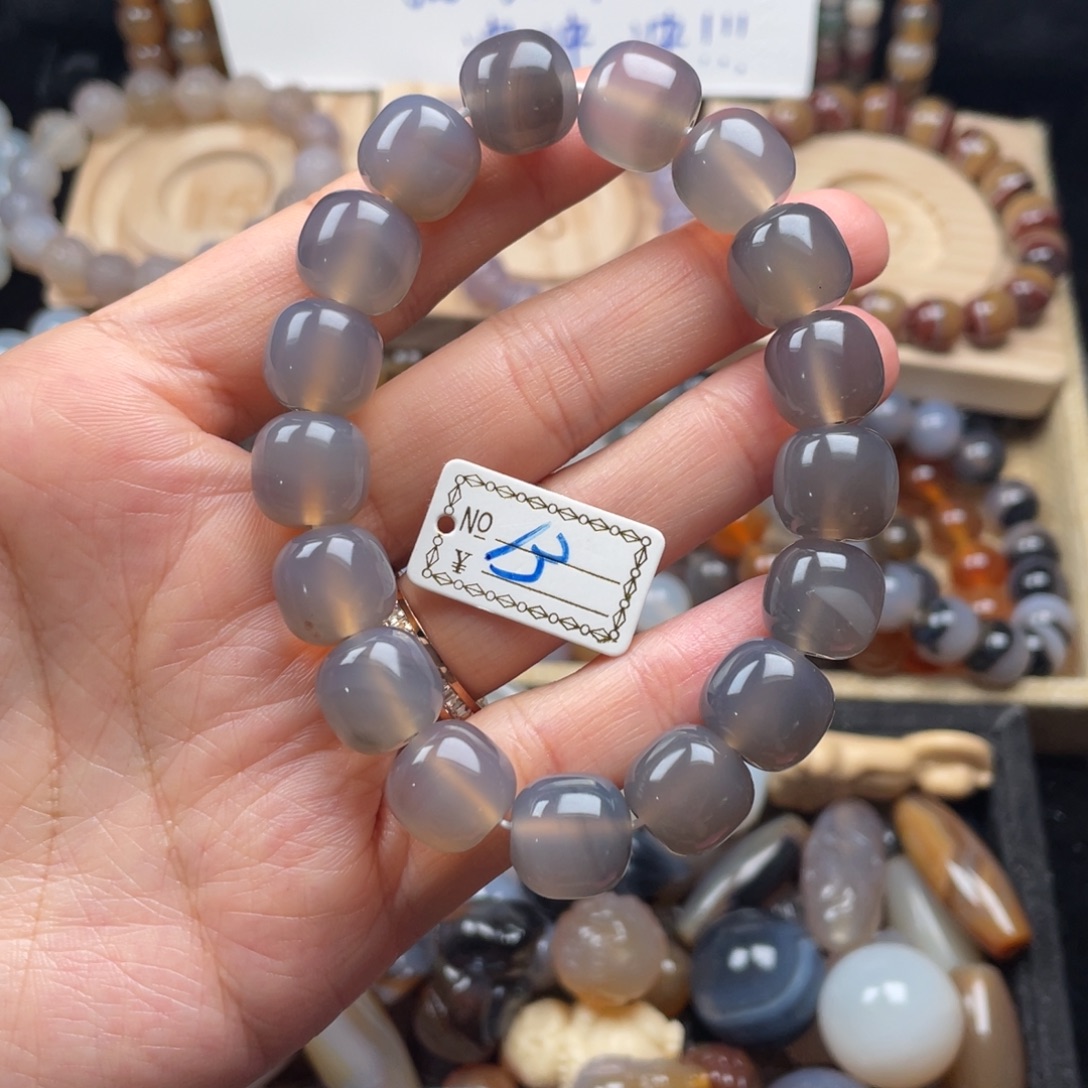 玛瑙/玉髓未镶嵌手链