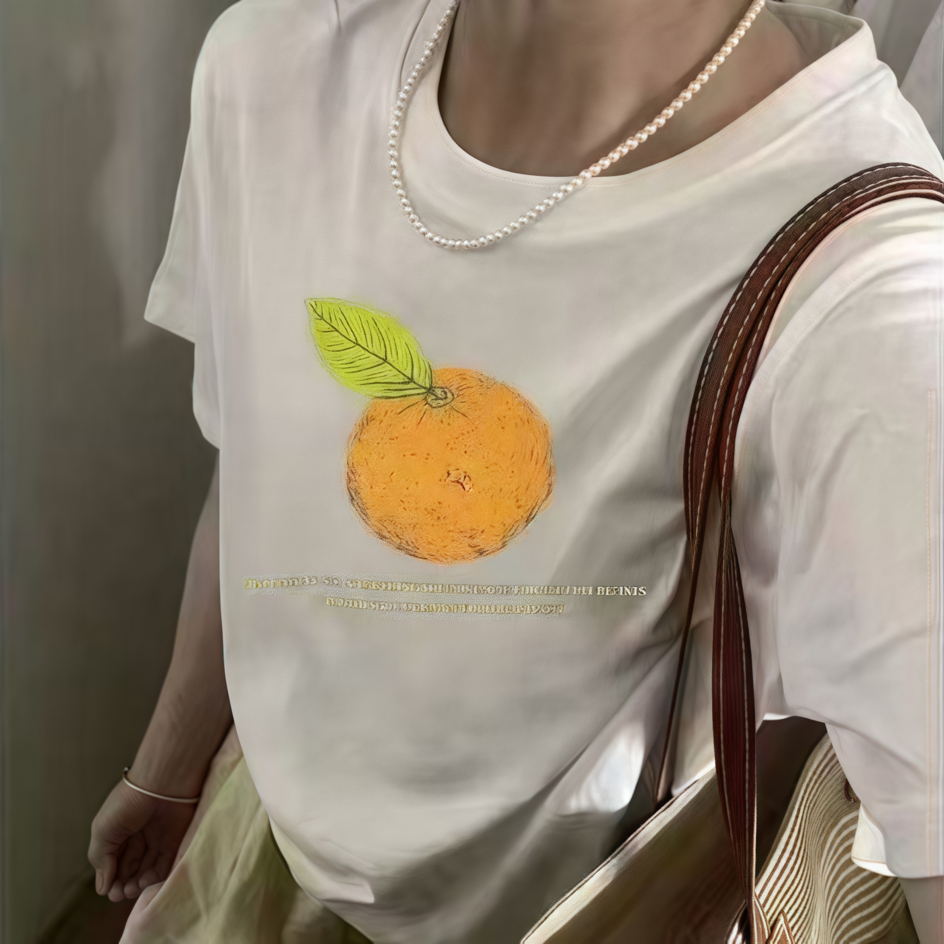 Z.X 橙子印花短袖T恤 9715（A4）