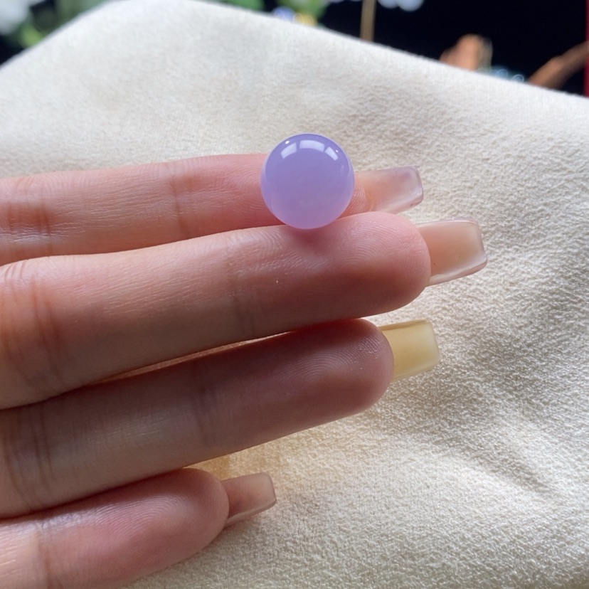 【闪购商品】翡翠颈饰未镶嵌冰红蓝紫珠卡12.5