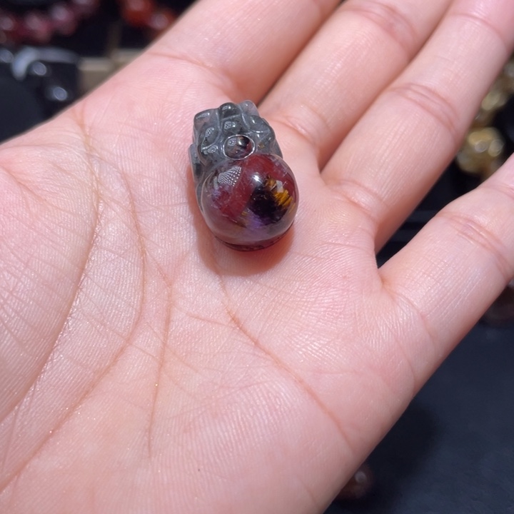 水晶颈饰未镶嵌极光貔貅