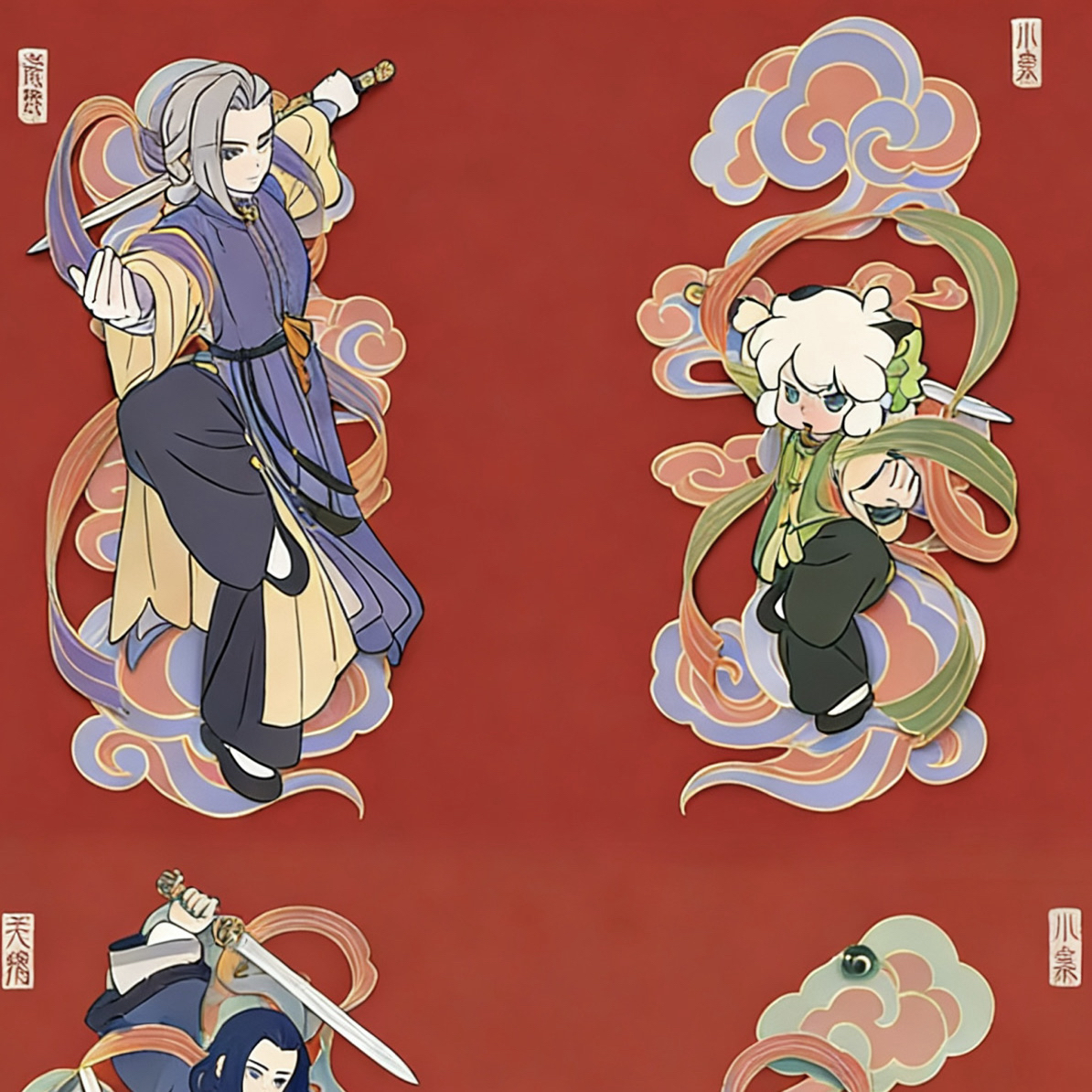 【拆包】正版罗小黑战记2春朝焕新-门神套装系列盲盒（代拆）