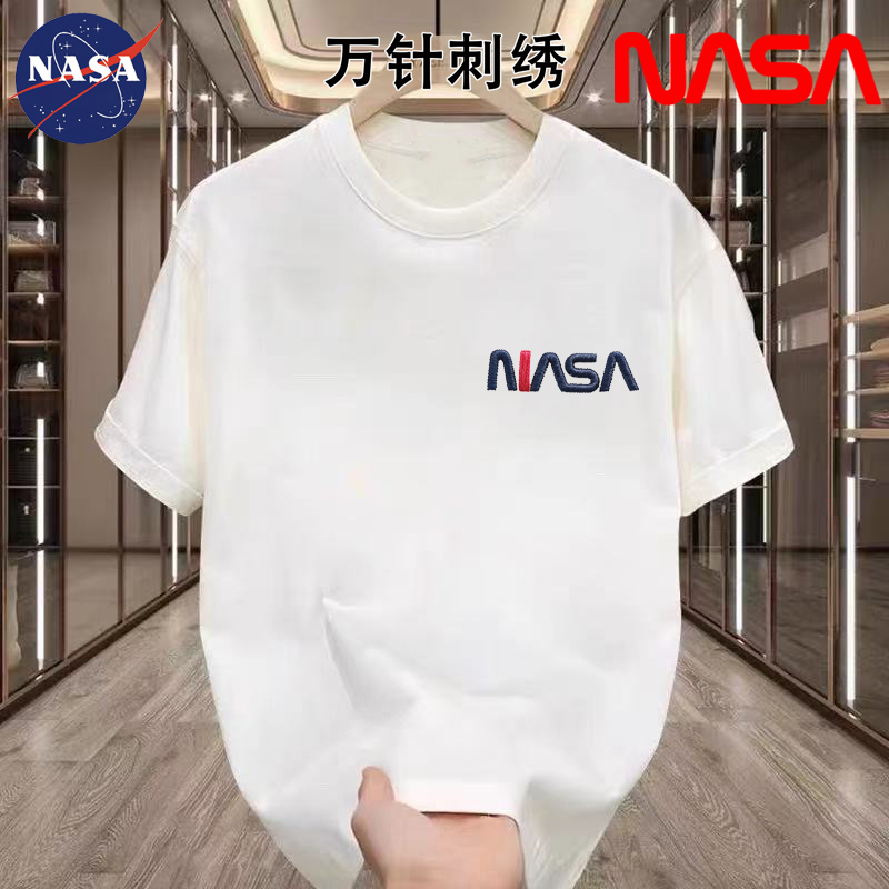 【万针刺绣】NASA联名夏季索罗娜圆领短袖T恤时尚男女同款撞色1