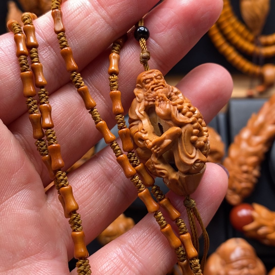 橄榄核手串达摩链子