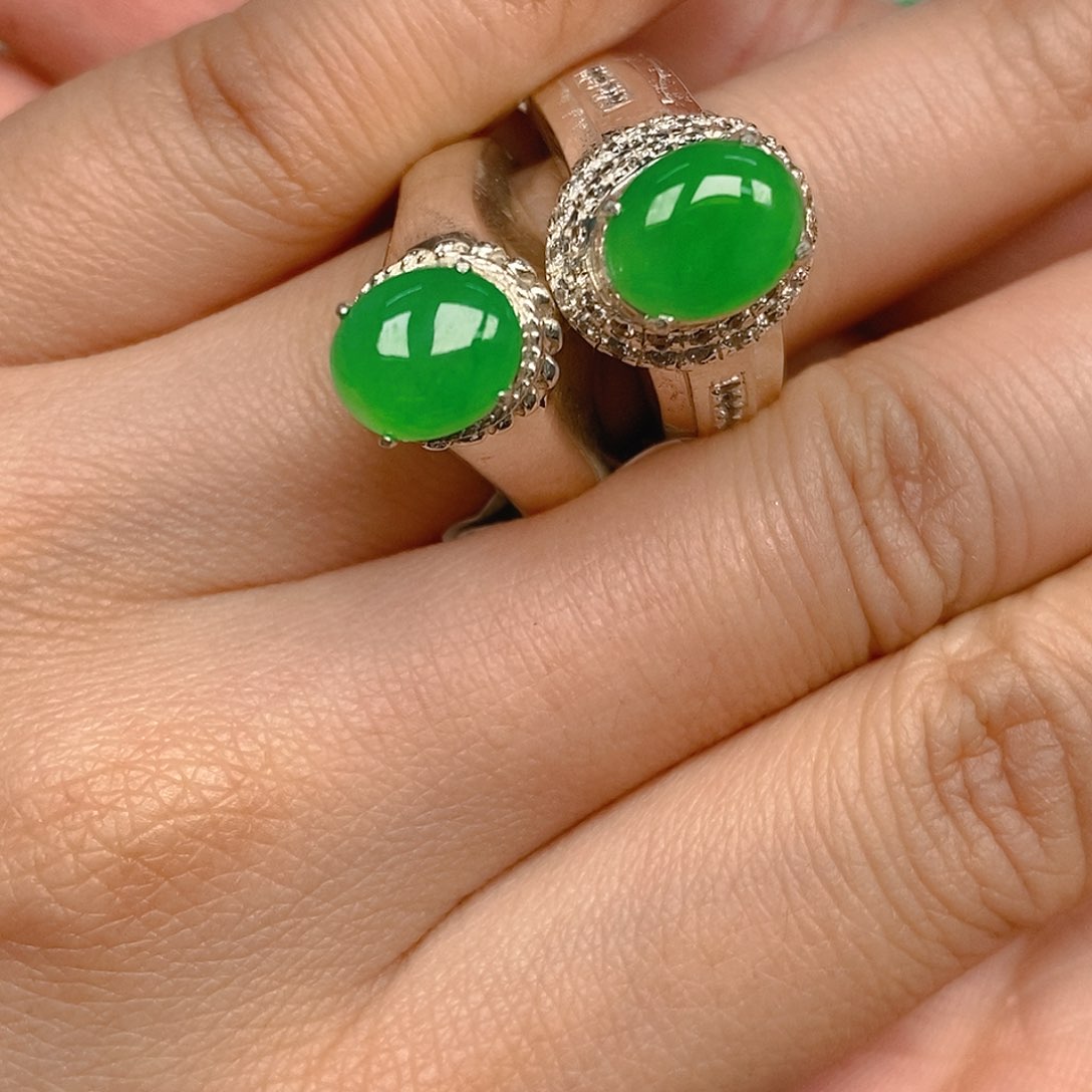 翡翠戒指未镶嵌翡翠