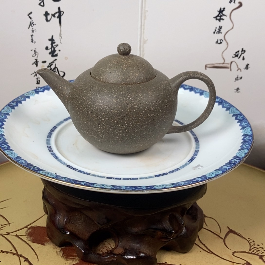 紫砂茶壶110 容量宜兴紫砂顾