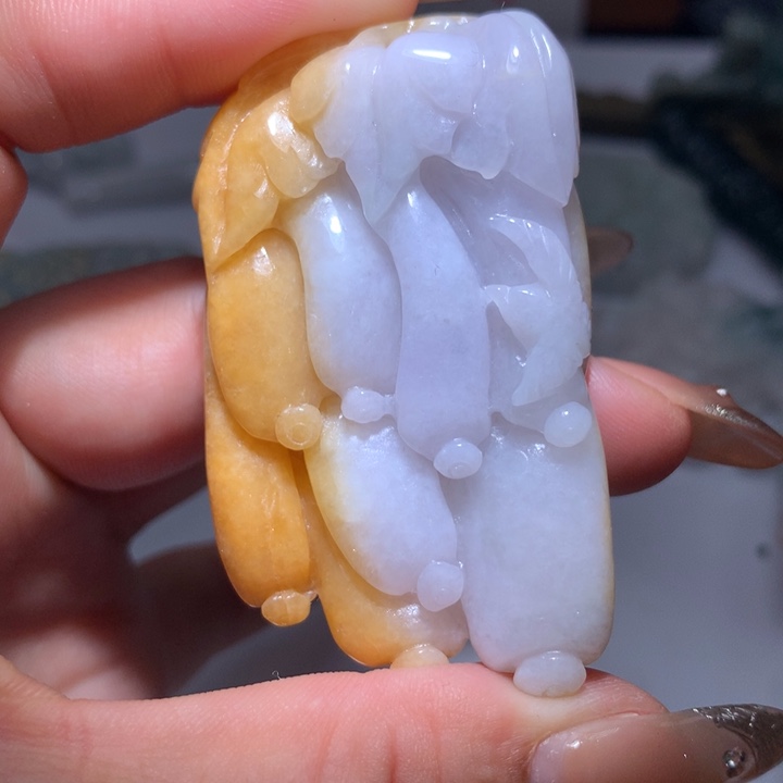 翡翠未镶嵌颈饰保真天然A货翡翠