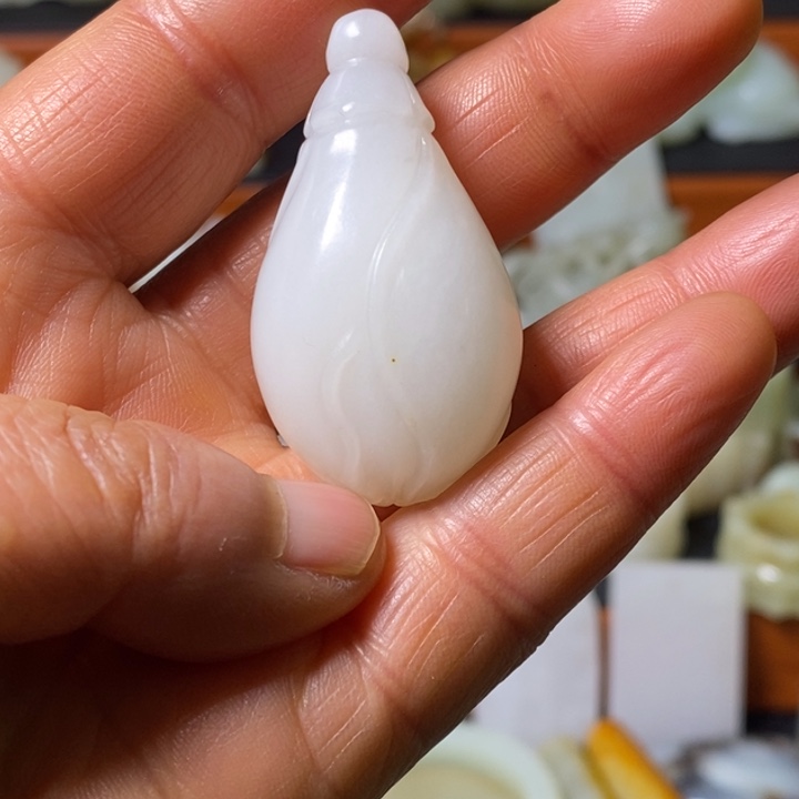 心***️和田玉（青玉）未镶嵌颈饰