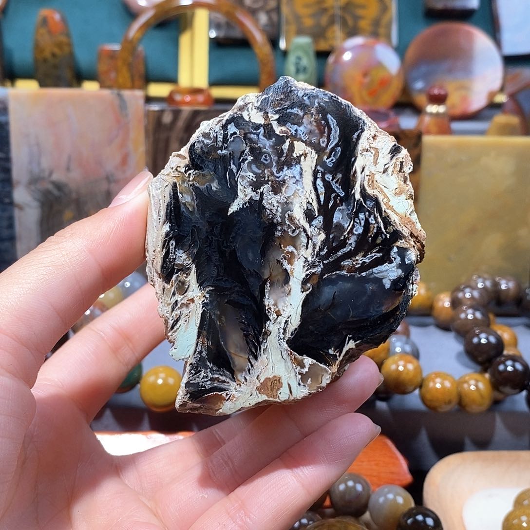 硅化玉天然北票硅化玉原石未镶嵌天然北票硅化玉原石