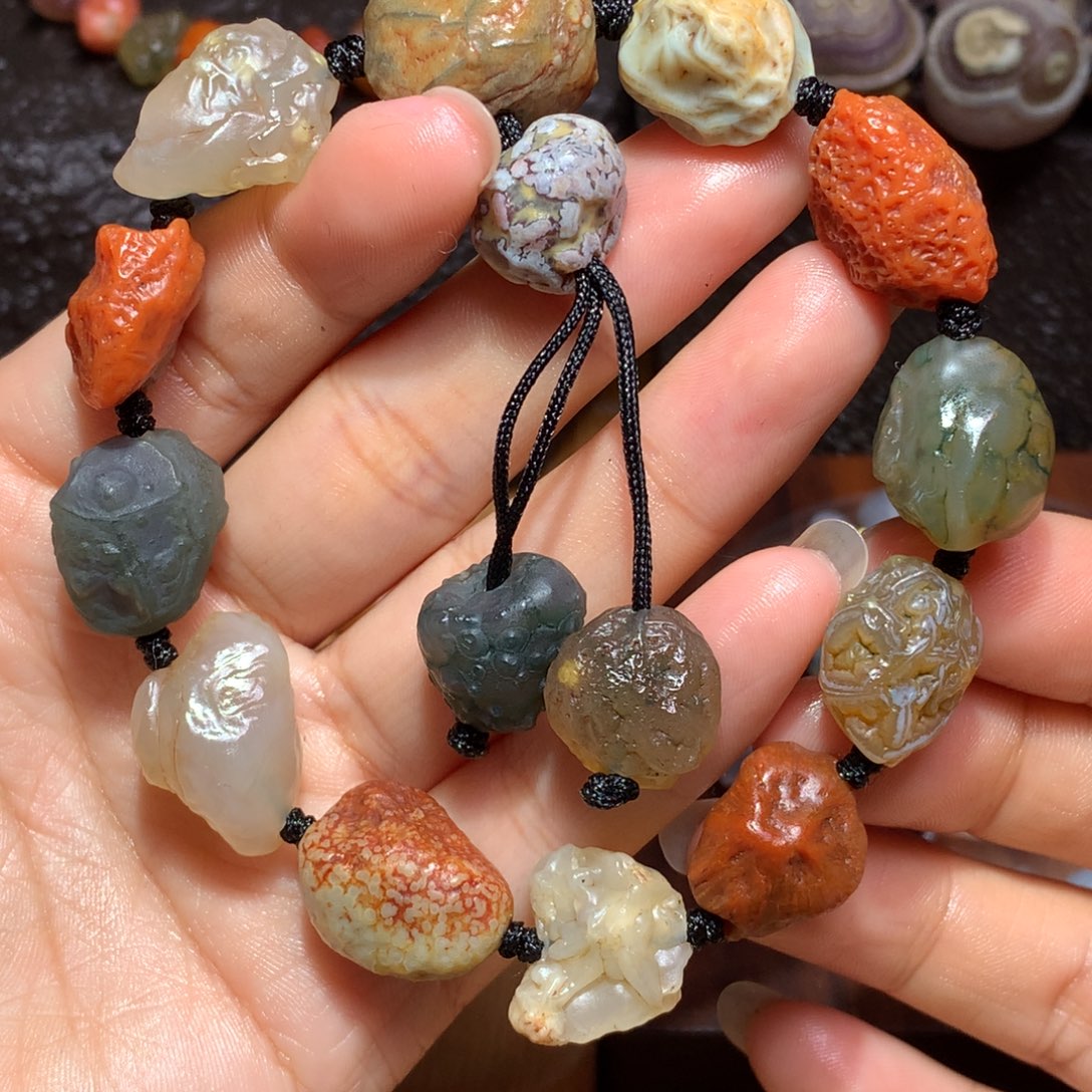 未镶嵌玛瑙/玉髓珠宝半成品