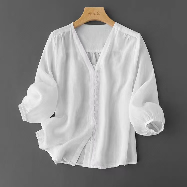 铜氨丝上衣夏季冰凉透气舒服MC052