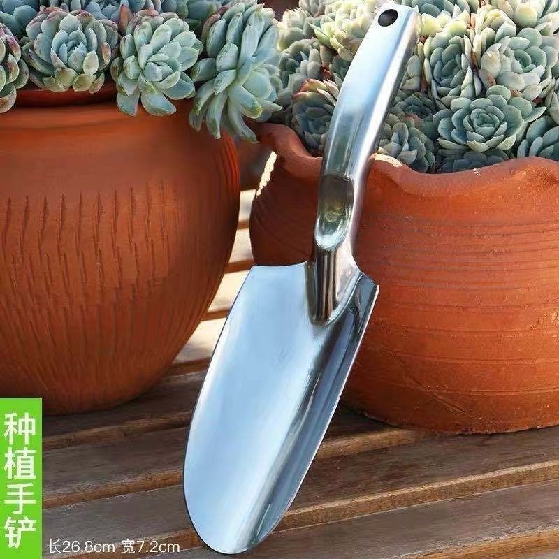 加厚多功能不锈钢家用园艺种花种菜户外挖土赶海工具