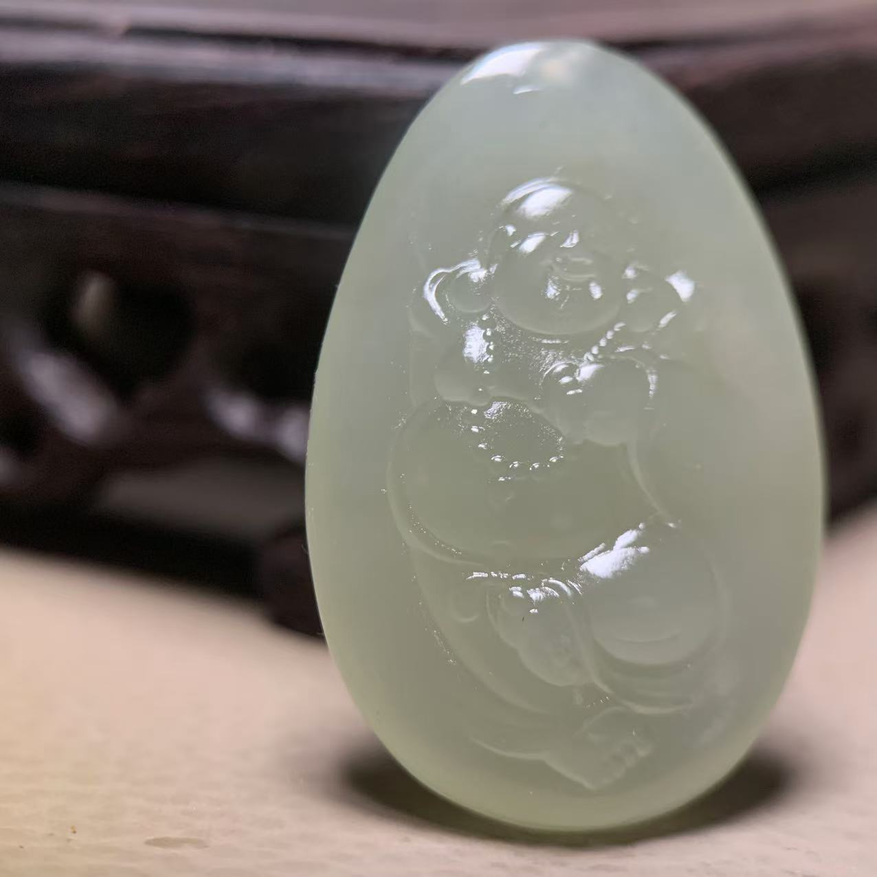 D171海川拍卖和田玉吊坠