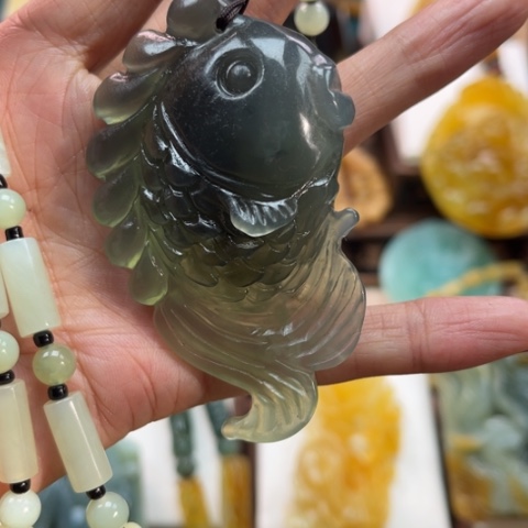 岫玉挂件未镶嵌挂件