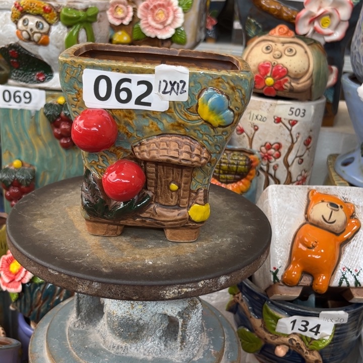 紫砂花盆粗陶材质多肉花盆