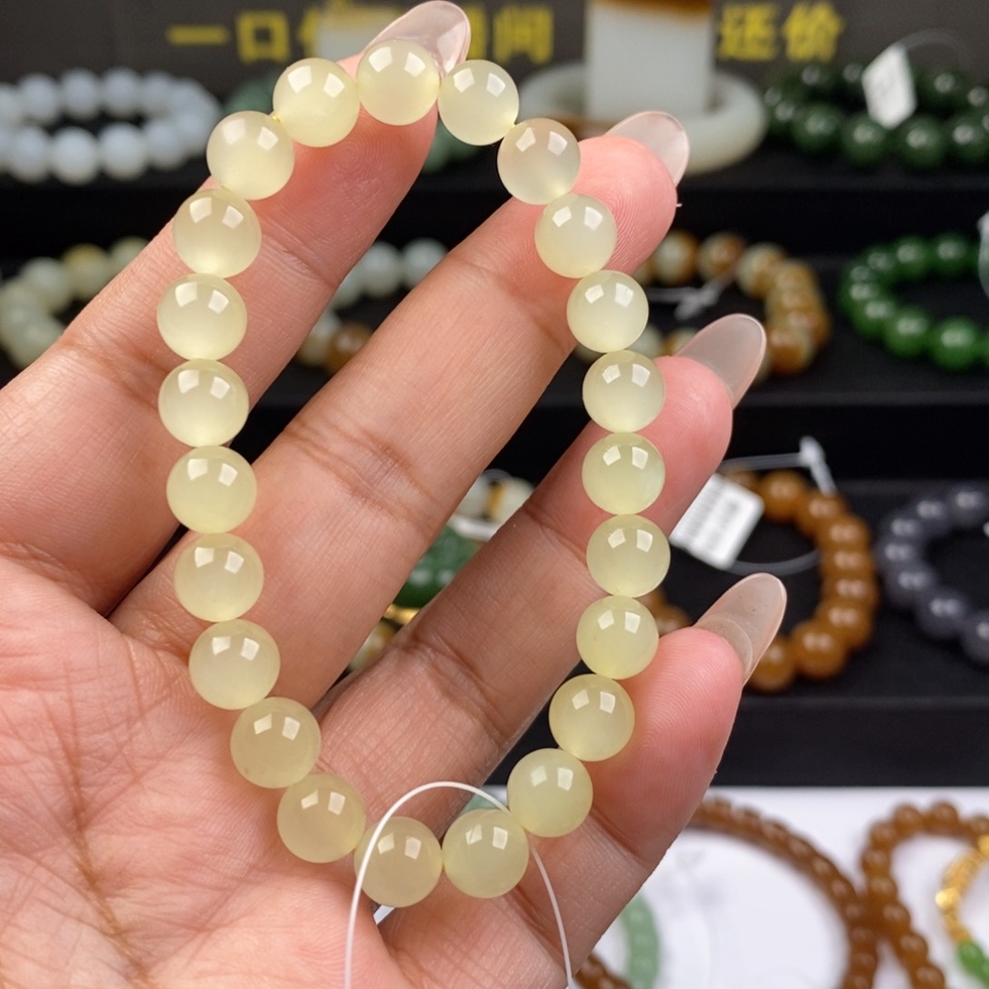 和田玉手串未镶嵌