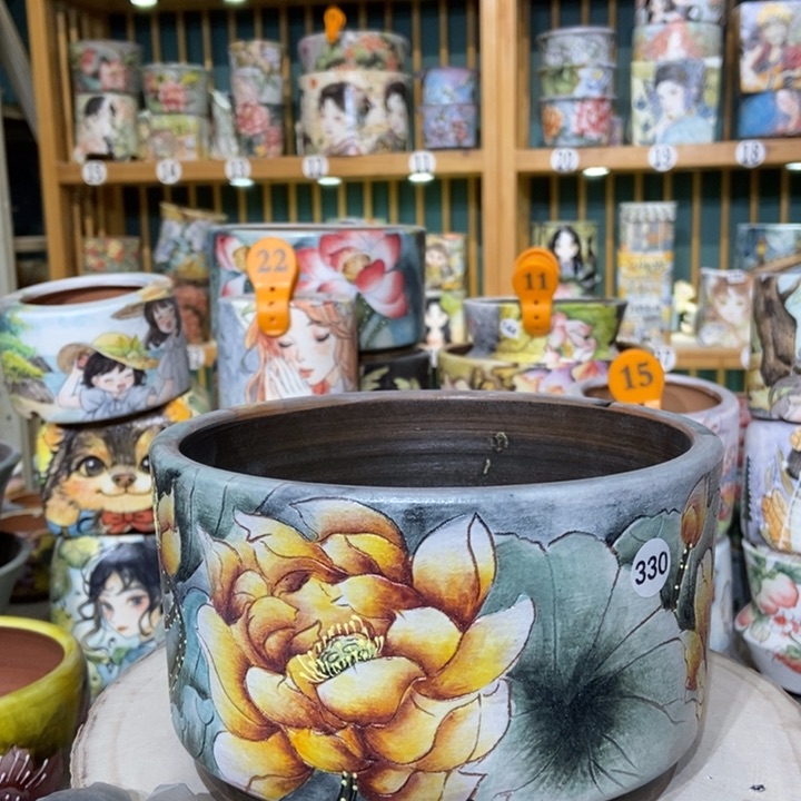 红陶景德镇艺术手绘作品