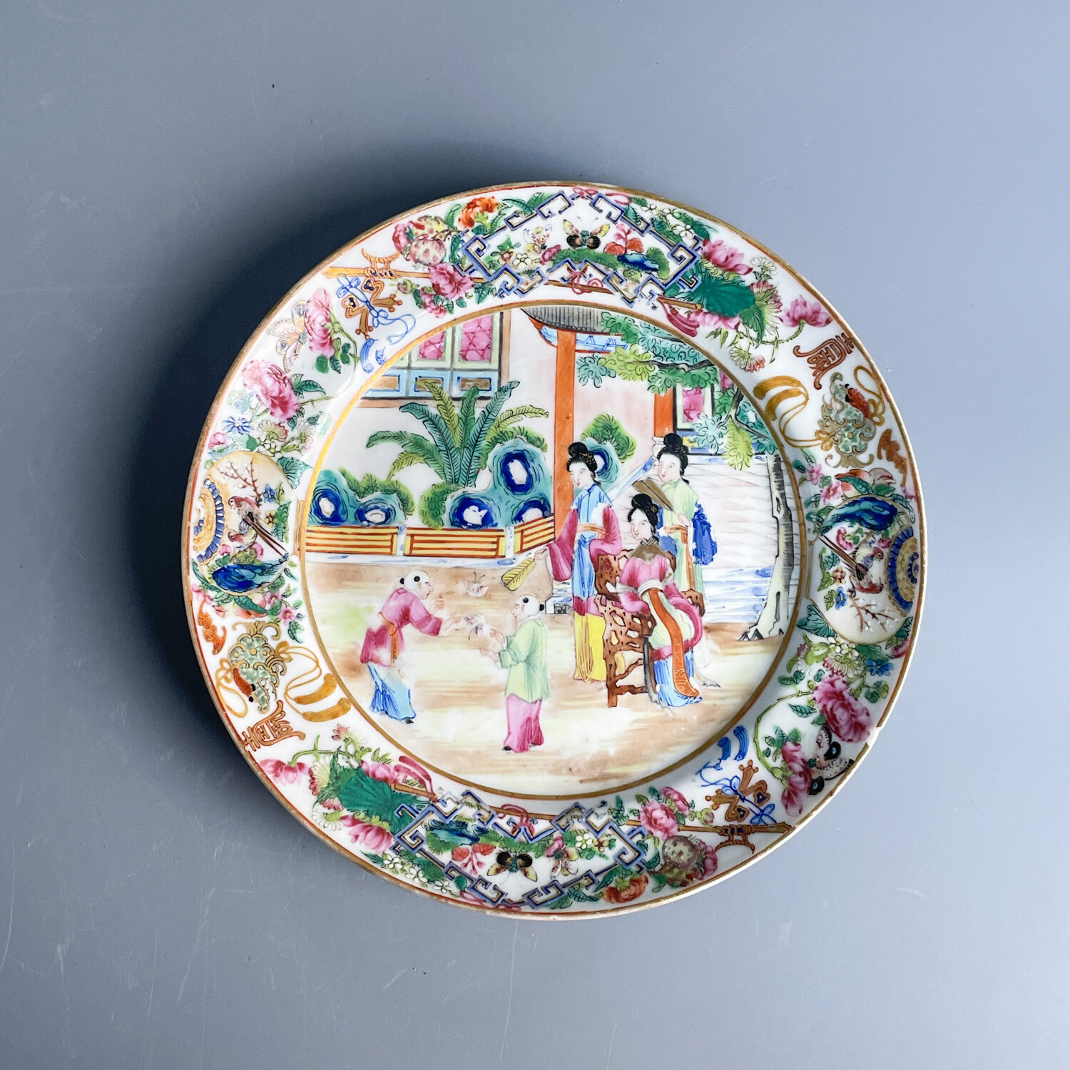 M25KP002D19 - 清道光 广彩人物故事纹盘3