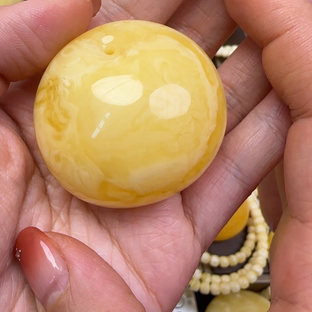 蜜蜡颈饰未镶嵌天然蜜蜡