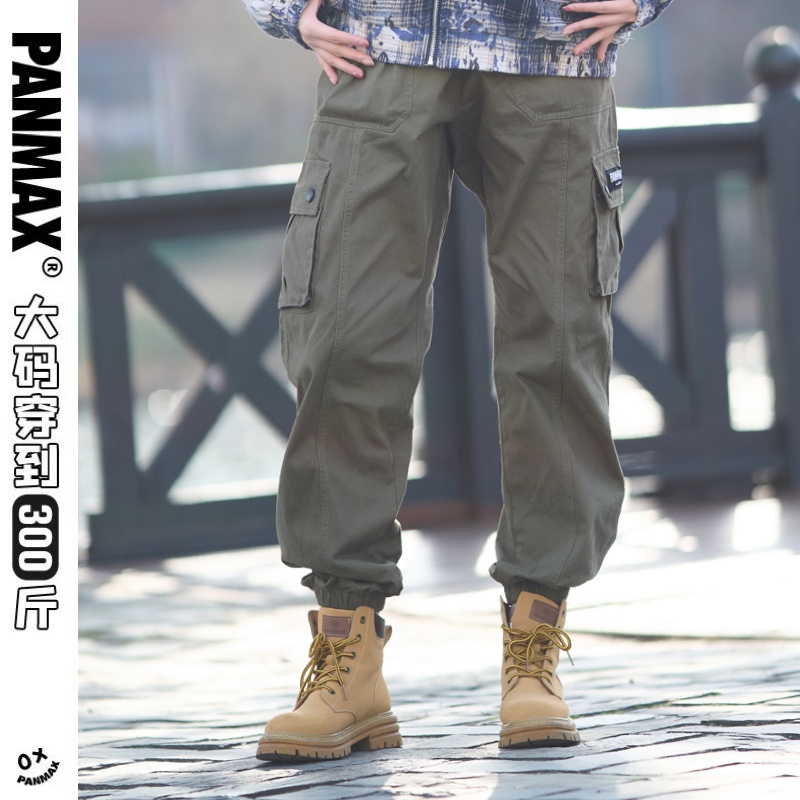 PANMAX/潘·麦克斯长裤潮裤休闲裤直筒裤子多口袋百搭秋冬潮流宽松