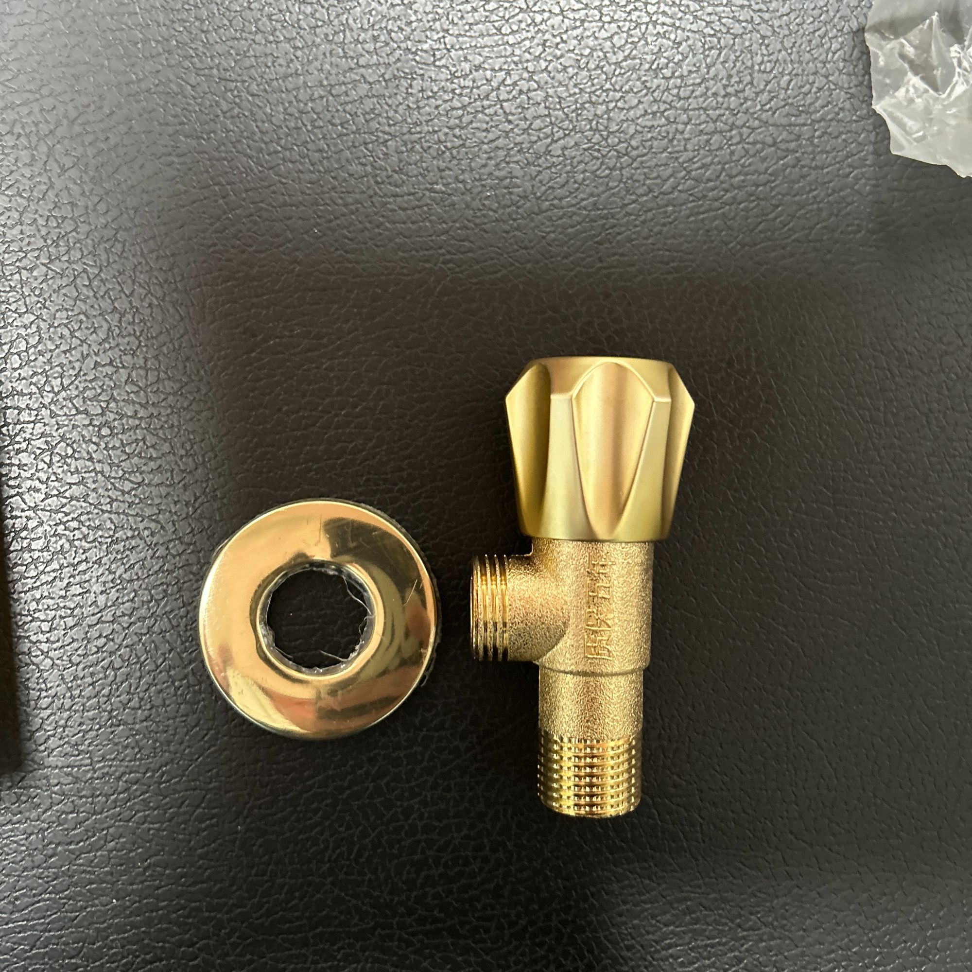 仿铜冷热水止水阀马桶热水器三角阀