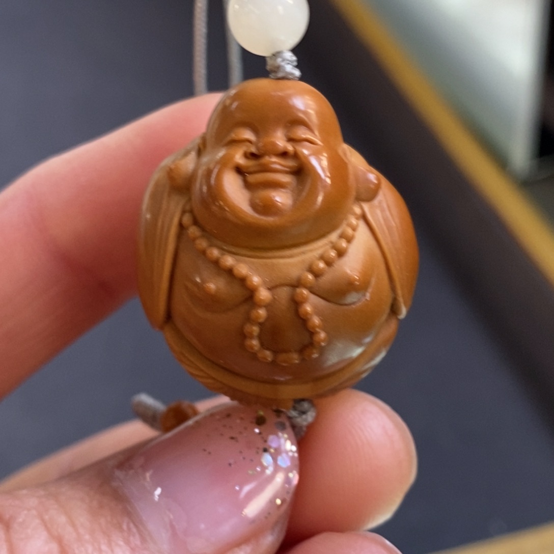 橄榄核吊坠弥勒单子