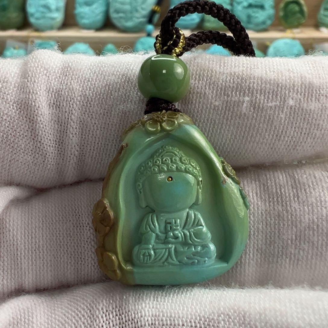 未镶嵌绿松石无相佛 20.9mm