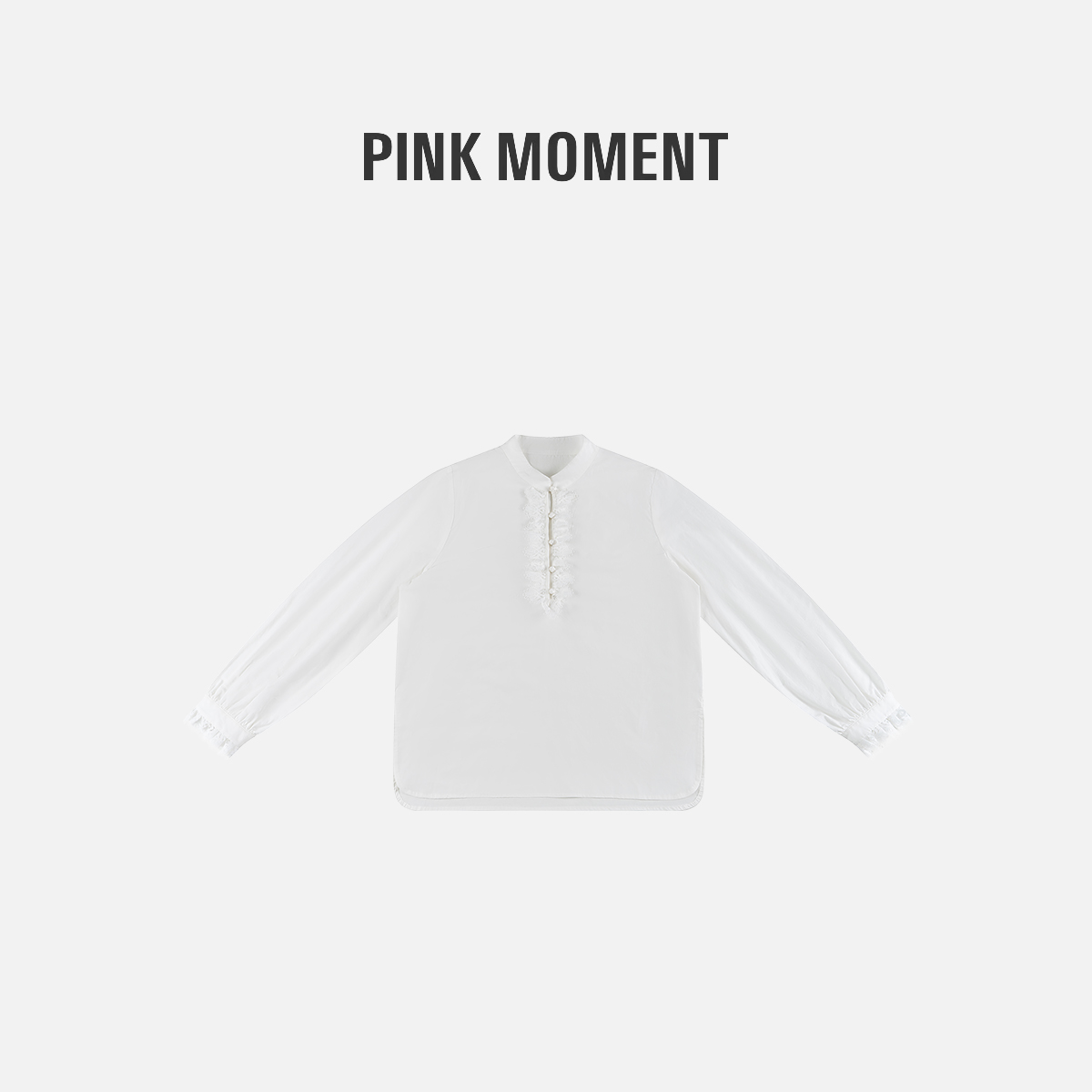 PM王囡囡 白色花边领子衬衫  NC1D1040