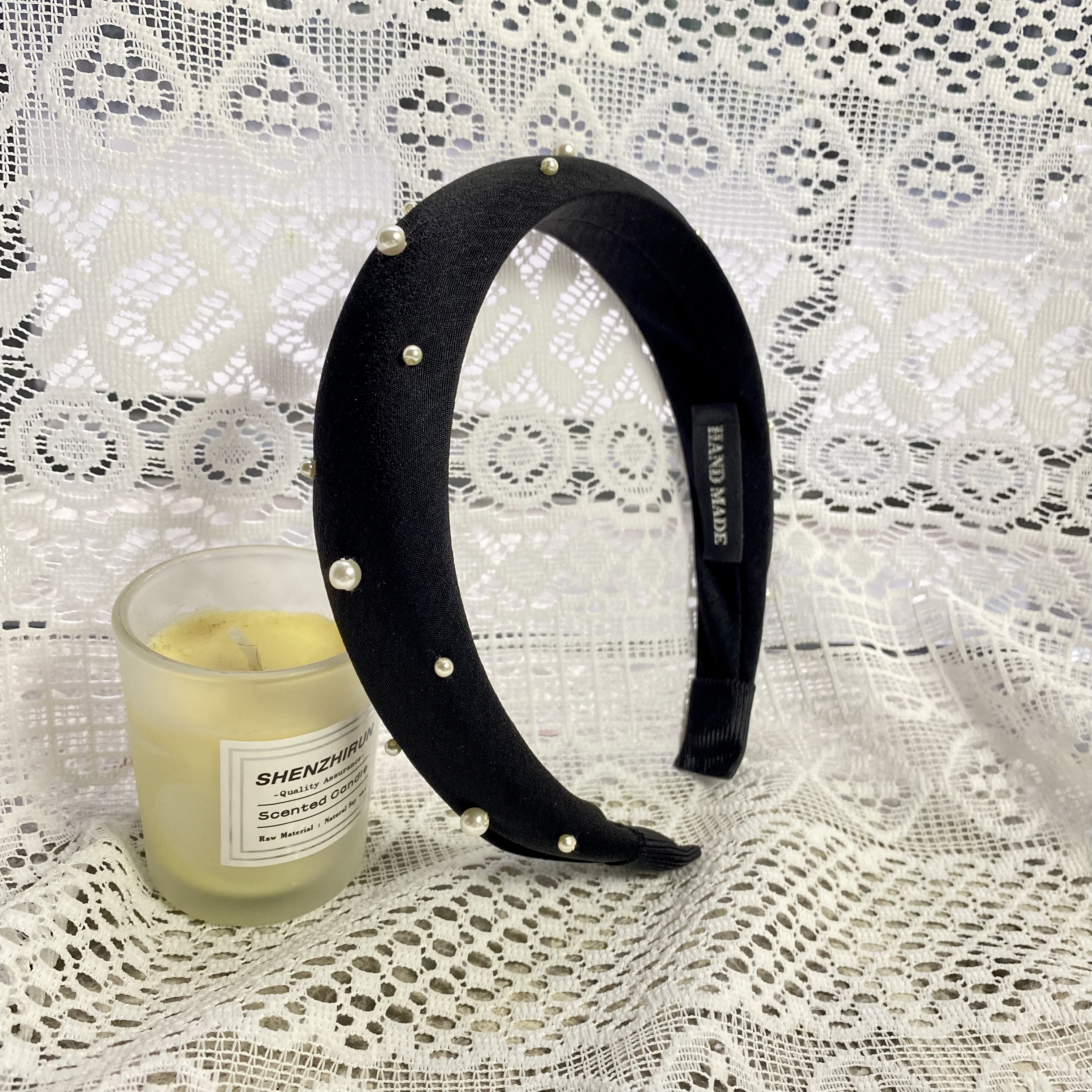 韩国Eunoia Nero【简约高级珠珠发箍】1071小香风轻奢